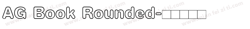AG Book Rounded字体转换